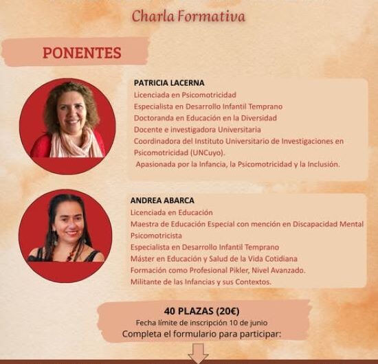 Diálogos entre Psicomotricidad y Desarrollo Infantil Temprano. Charla Formativa.